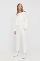 Pinko Spodnie bawełniane biały