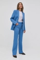 Victoria Beckham pantaloni in lana blu