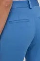 modrá Vlnené nohavice Victoria Beckham