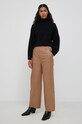 Kožené nohavice Gestuz 10905887 béžová AW22