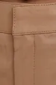 beżowy Gestuz spodnie skórzane