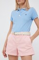 Βαμβακερό σορτσάκι Polo Ralph Lauren βαμβάκι ροζ 211863229003