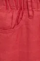 červená Ľanové nohavice United Colors of Benetton