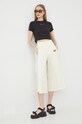 Fila pantaloni FAW0015 bej SS22