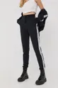 Βαμβακερό παντελόνι Karl Lagerfeld μαύρο