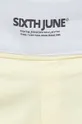 κίτρινο Βαμβακερό παντελόνι Sixth June