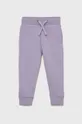 фіолетовий Дитячі штани Guess Для дівчаток