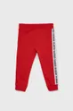 crvena Guess - Dječje pamučne hlače Za djevojčice