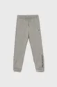 szary Calvin Klein Jeans Spodnie bawełniane dziecięce IG0IG01322.PPYY Dziewczęcy