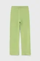 Παιδικό βαμβακερό παντελόνι Calvin Klein Jeans πράσινο