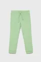 πράσινο United Colors of Benetton - Παιδικό βαμβακερό παντελόνι Για κορίτσια