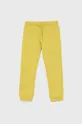 κίτρινο United Colors of Benetton - Παιδικό βαμβακερό παντελόνι Για κορίτσια