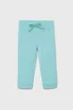 бирюзовый Детские хлопковые брюки United Colors of Benetton Для девочек