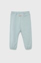 Detské bavlnené nohavice United Colors of Benetton 3QLAGF003.P modrá SS22