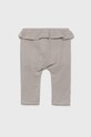 United Colors of Benetton spodnie bawełniane dziecięce 4MFNAF005.W szary SS22