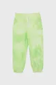 зелёный Детские хлопковые брюки United Colors of Benetton Для девочек