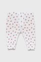 Dětské bavlněné kalhoty GAP (3-pack) pastelově růžová