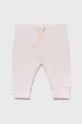 pastelowy różowy GAP spodnie bawełniane dziecięce (3-pack)