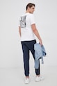 Calvin Klein - Nohavice K10K108154.PPYY tmavomodrá SS22