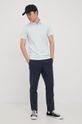 Lanene hlače Premium by Jack&Jones mornarsko plava