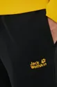 μαύρο Βαμβακερό παντελόνι Jack Wolfskin