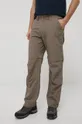 brązowy Jack Wolfskin spodnie outdoorowe Canyon Zip Off Męski