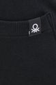 černá Bavlněné kalhoty United Colors of Benetton