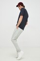 Bavlněné tepláky BOSS casual šedá 50468448
