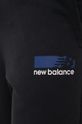 czarny New Balance spodnie dresowe MP13900BM