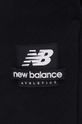 czarny New Balance spodnie dresowe bawełniane MP21550BK