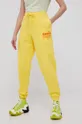 κίτρινο Βαμβακερό παντελόνι Diadora