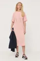Φόρεμα Armani Exchange ροζ
