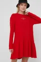 červená Bavlnené šaty Tommy Jeans
