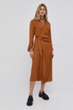 Samsoe Samsoe Sukienka F21400158 brązowy SS22