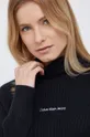 crna Haljina s primjesom vune Calvin Klein Jeans