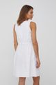 bílá Bavlněné šaty Emporio Armani