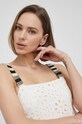 Desigual sukienka bawełniana 22SWVW05 beżowy 22SWVW05