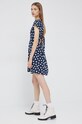 Vero Moda sukienka z domieszką lnu 10260353.NavyBlaze1 granatowy SS22
