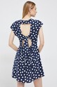 Odzież Vero Moda sukienka z domieszką lnu 10260353.NavyBlaze1 granatowy