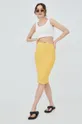 Vero Moda spódnica żółty