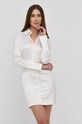 Patrizia Pepe sukienka z elastanem biały 8A0945.A644