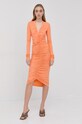 Patrizia Pepe Sukienka 8A0953.J013 pomarańczowy SS22