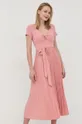 Guess sukienka różowy