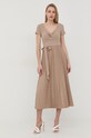 Guess sukienka WBGK86.WE6D1 brązowy AW23