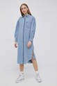 Bavlněné šaty Levi's A1902.0000 modrá SS22