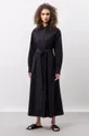 čierna Bavlnené šaty Ivy & Oak Dámsky