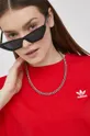 červená Bavlnené šaty adidas Originals HC2051