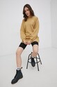 adidas Originals Sukienka bawełniana Trefoil Moments HE4739 HE4739 beżowy SS22