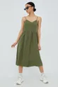Φόρεμα από λινό μείγμα Vila πράσινο