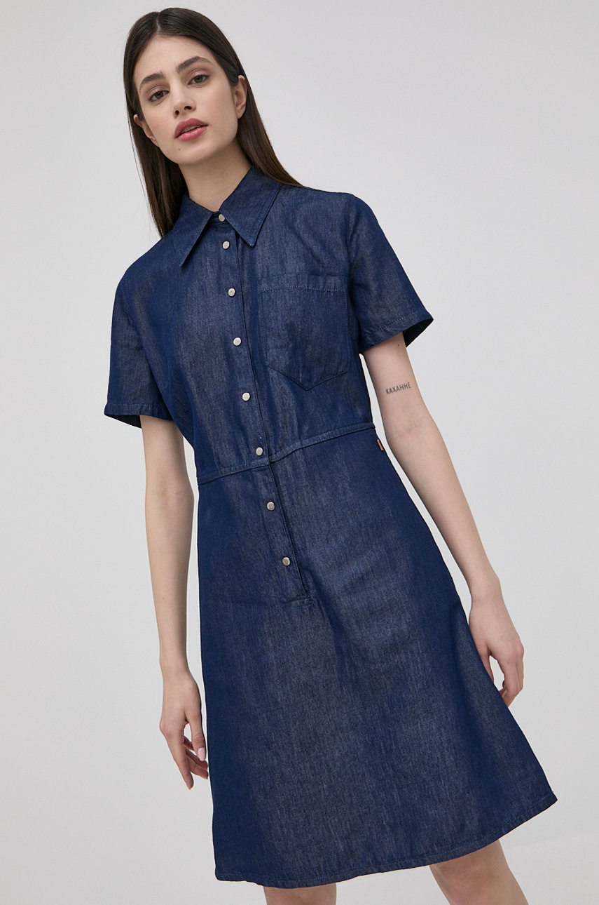 Trussardi rochie jeans bleumarin
